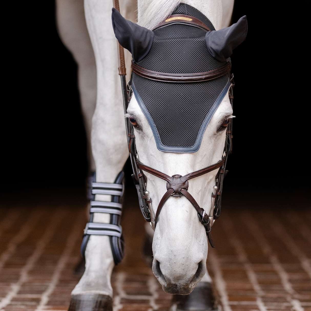 EQUIFIT EAR BONNET WITH COLOR BINDING
