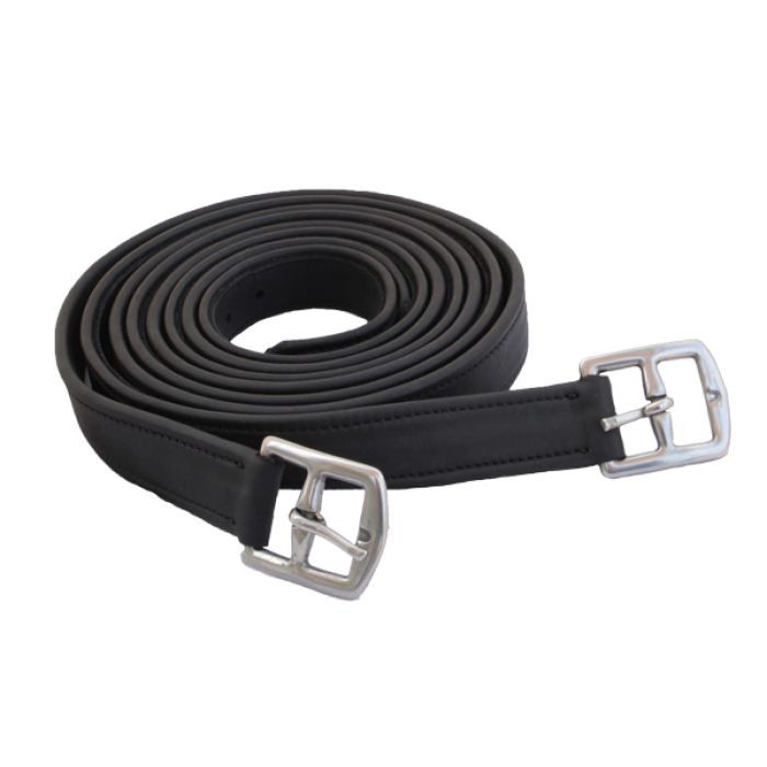 RHC SOFTY STIRRUP LEATHER - BLACK