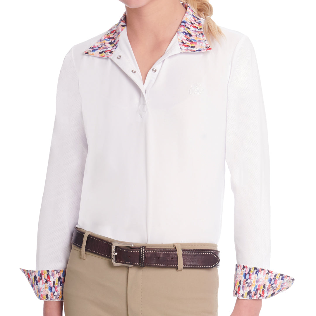 OVATION® ELLIE CHILD’S TECH SHOW SHIRT-LONG SLEEVE