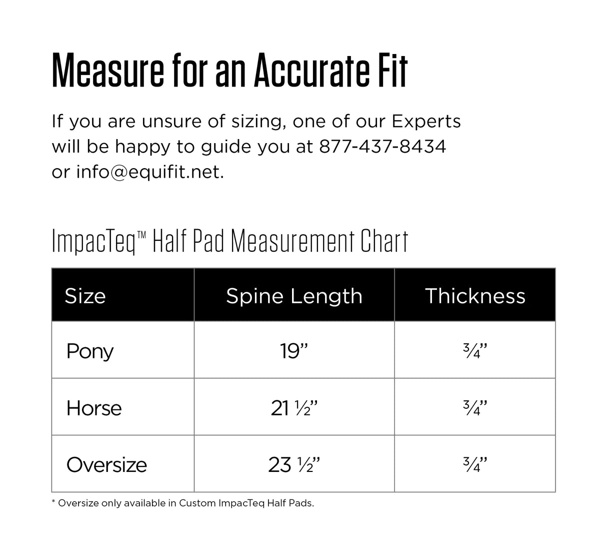 EQUIFIT IMPACTEQ™ HALF PAD