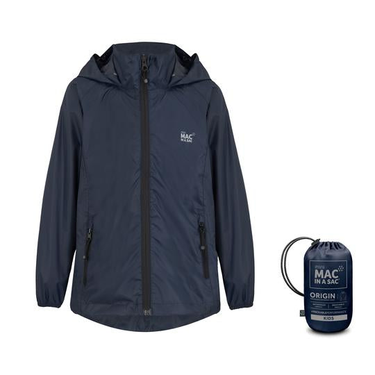 ORIGIN MINI PACKABLE WATERPROOF JACKET - NAVY
