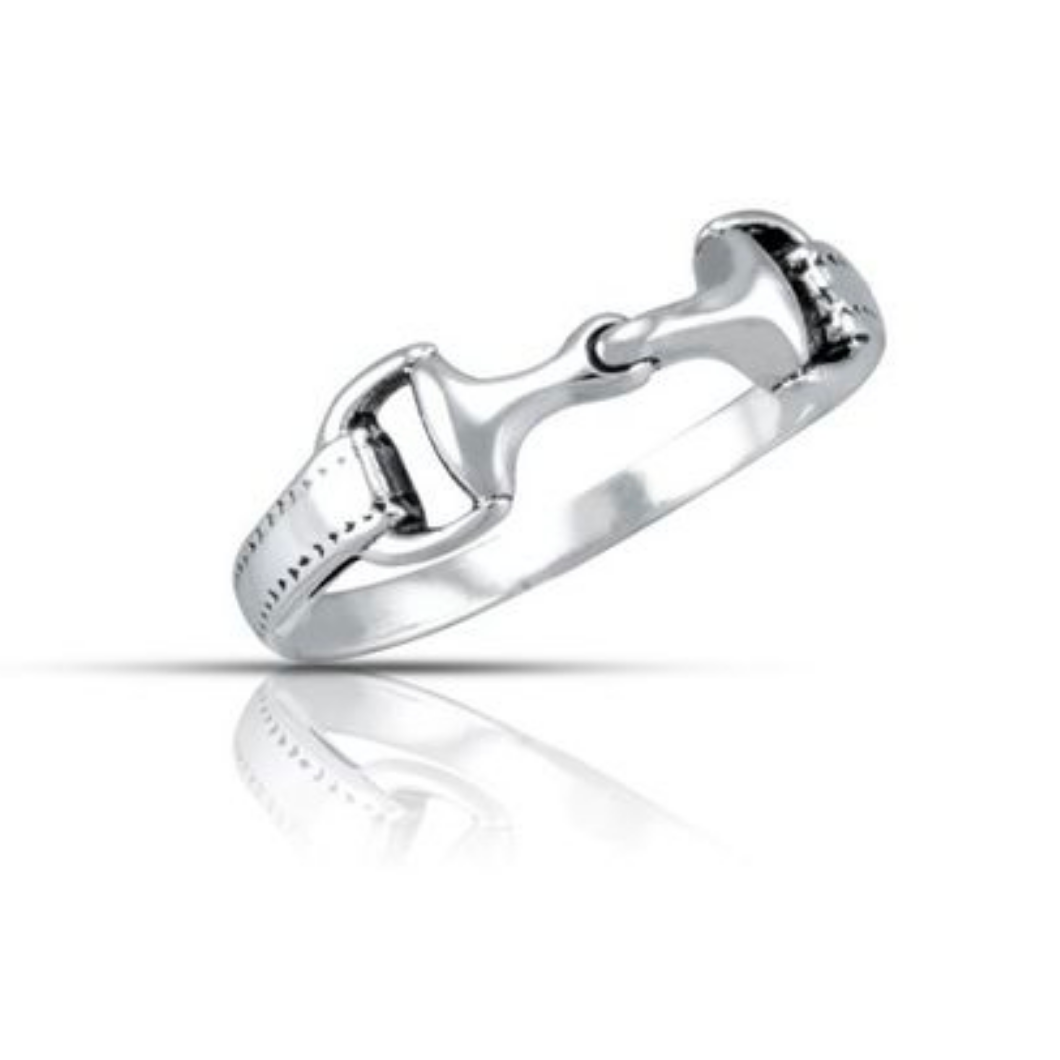 SNAFFLE BIT HORSE RING