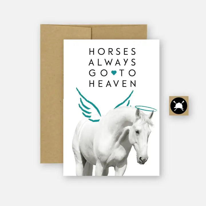 Condolences Equestrian Horse Grief Greeting Card