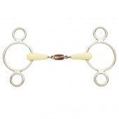 HAPPY MOUTH DOUBLE JOINTED COPPER ROLLER 2-RING GAG