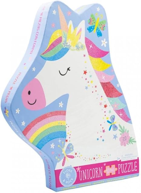 RAINBOW UNICORN 40PC JIGSAW PUZZLE By FLOSS & ROCK