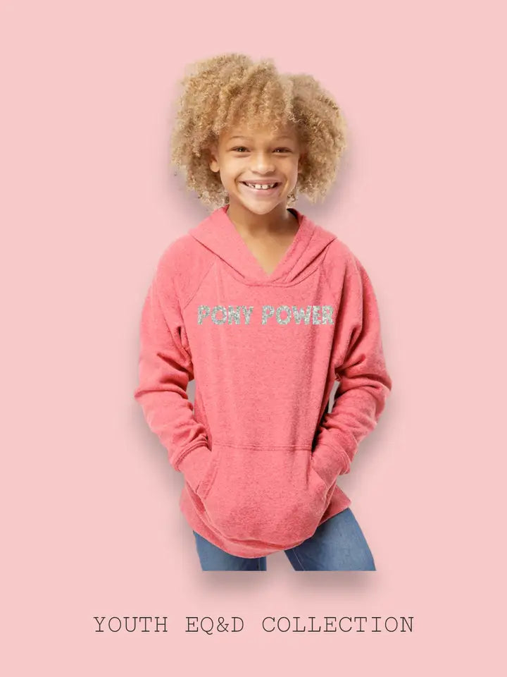 YOUTH SWEATSHIRT "PONY POWER" By Equine & Design