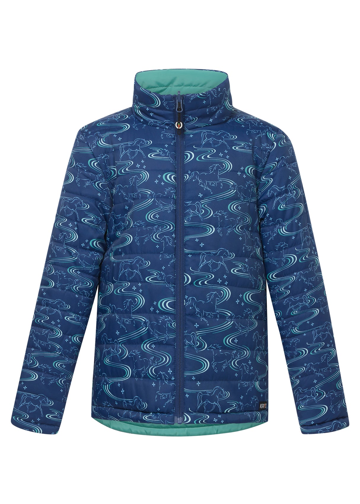 KERRITS KIDS RIDE THE WIND REVERSIBLE QUILTED JACKET