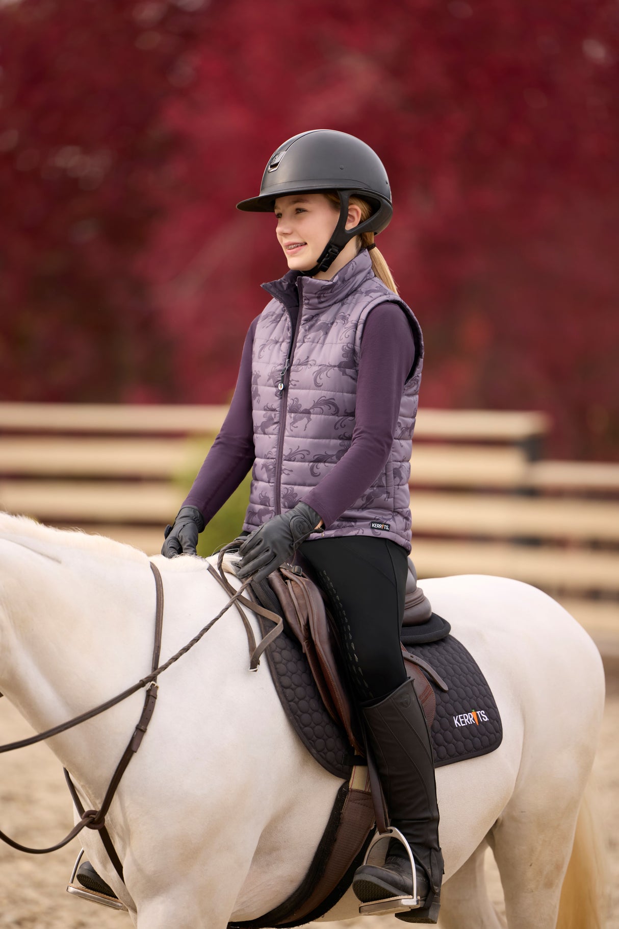 KERRITS KIDS PONY PARADE REVERSIBLE VEST