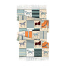 AWST INT'L HORSES IN BLANKETS ACRYLIC CASHMERE SCARF