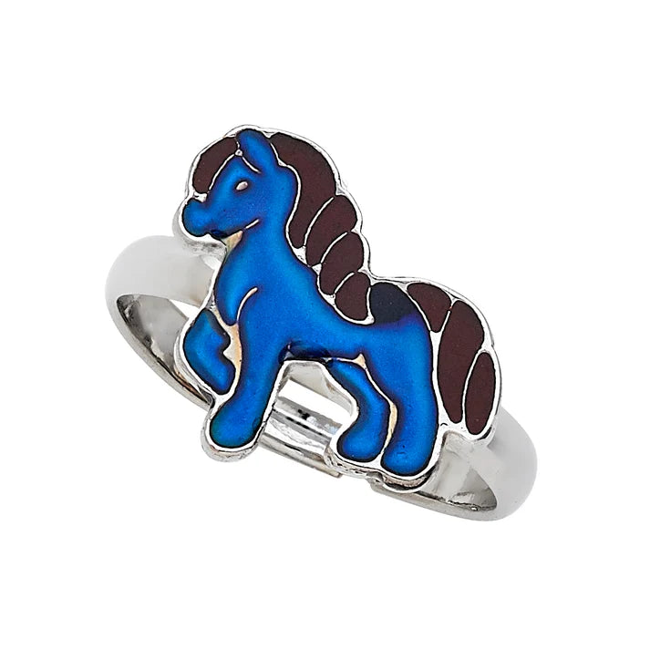 COLORFUL HORSES MOOD RING