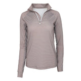 Dapplebay Stripe LS  1/4 Zip Riding Top