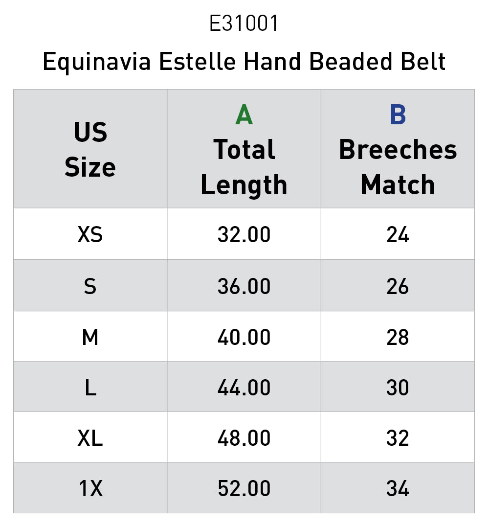 EQUINAVIA ESTELLE HAND BEADDED BELT