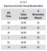 EQUINAVIA ESTELLE HAND BEADDED BELT