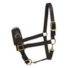 BLACK NYLON LUNGE CAVESON - PONY