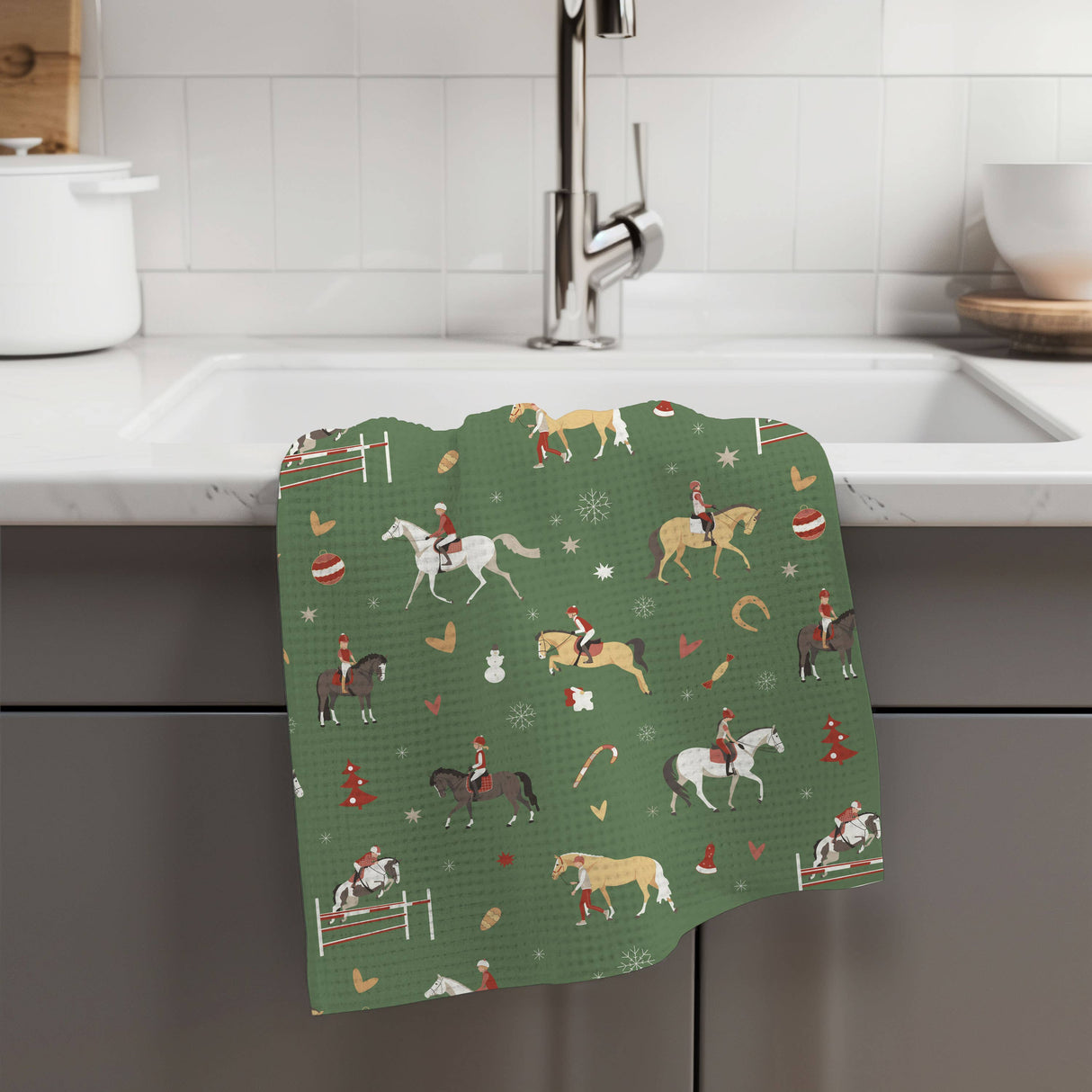 Kitchen Towel -Christmas Horse