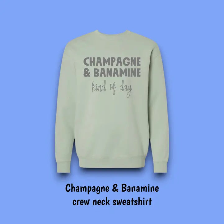 ADULT "CHAMPAGNE & BANAMINE" SWEATSHIRT By Equine & Design