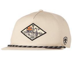 Ariat Mens Snap Back Desert Scene -Stone Color