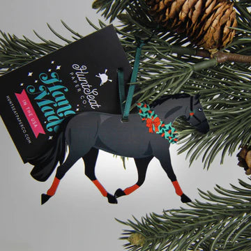 BLACK PONY ORNAMENT