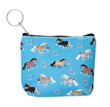 AWST INT'L LILA PUFF PONY COIN PURSE
