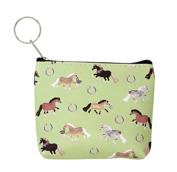 AWST INT'L LILA PUFF PONY COIN PURSE