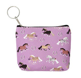 AWST INT'L LILA PUFF PONY COIN PURSE