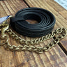 RHC FANCY STITCHED 7' AMERICAN LEATHER W/ SOLID BRASS 24" CHAIN LEAD