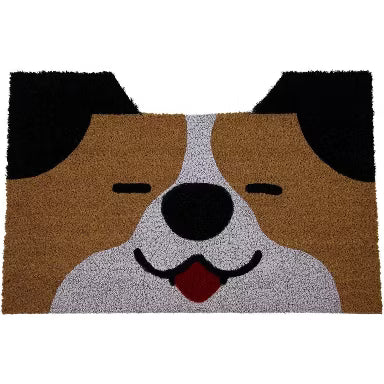 Huntley Pet Dog Print Natural Coir Doormat-Dog