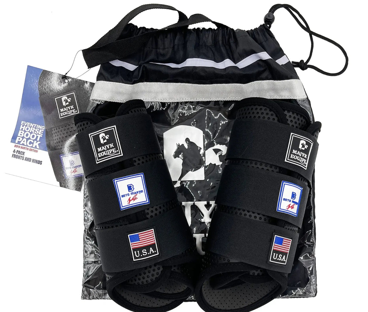 MAJYK EQUIPE EVENTING 4 PACK - (FRONTS AND HINDS) BOYD MARTIN SERIES