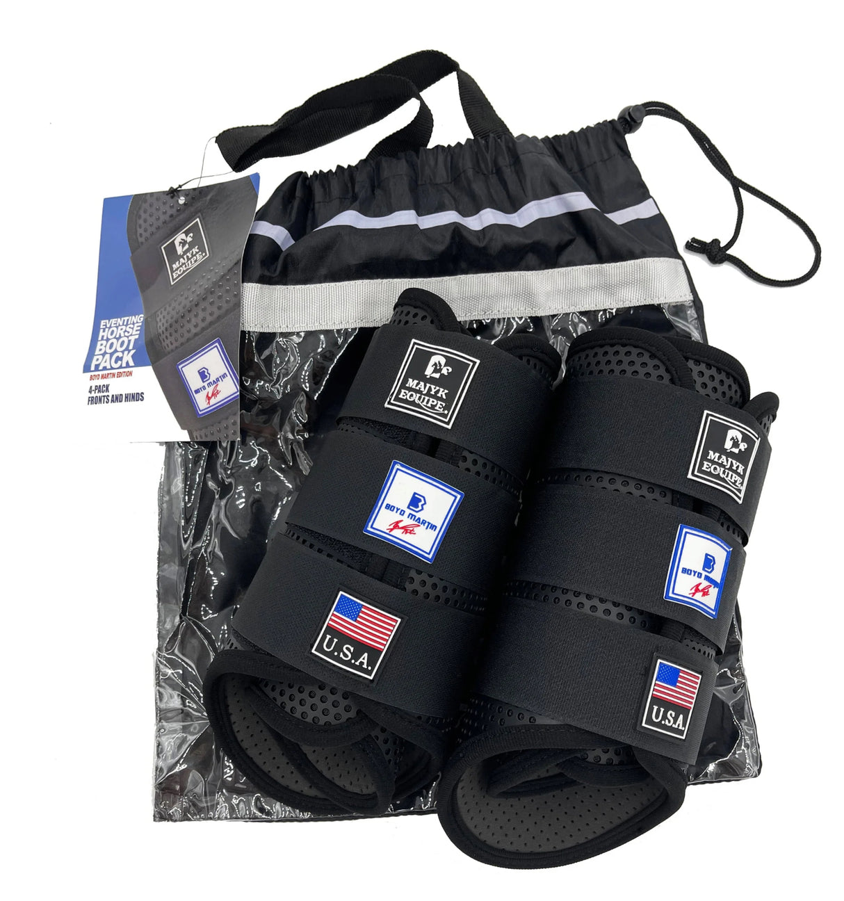 MAJYK EQUIPE EVENTING 4 PACK - (FRONTS AND HINDS) BOYD MARTIN SERIES