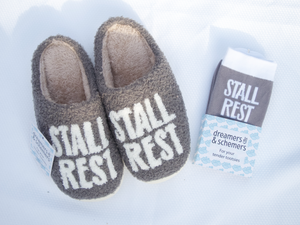 DREAMERS & SCHEMERS ADULT SLIPPERS-STALL REST