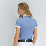 FOR HORSES GLORIA S/S SHOW SHIRT-STEEL BLUE BITS