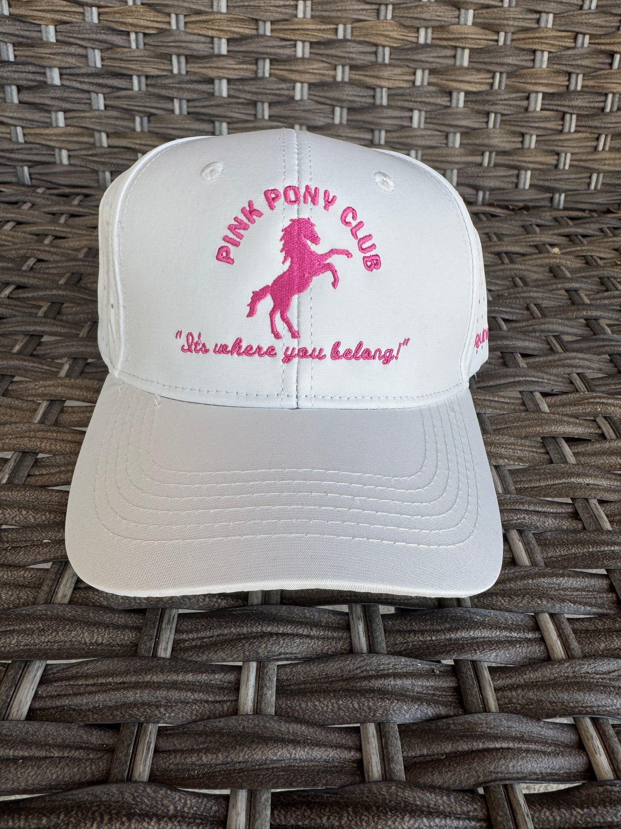 "PINK PONY CLUB" PERFORATED 110 RICHARDSON HAT