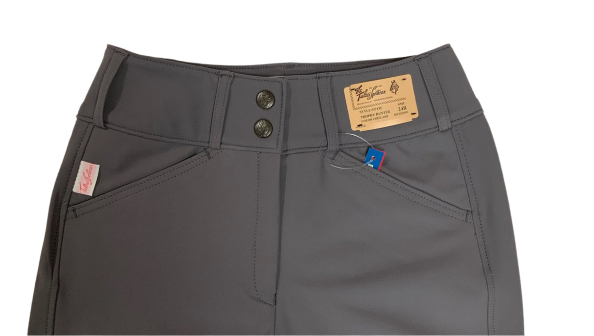 THE TAILORED SPORTSMAN LADIES TECHNO LIGHT WEIGHT MID RISE FRONT ZIP BOOT SOCK BREECH W/ SILICONE KP