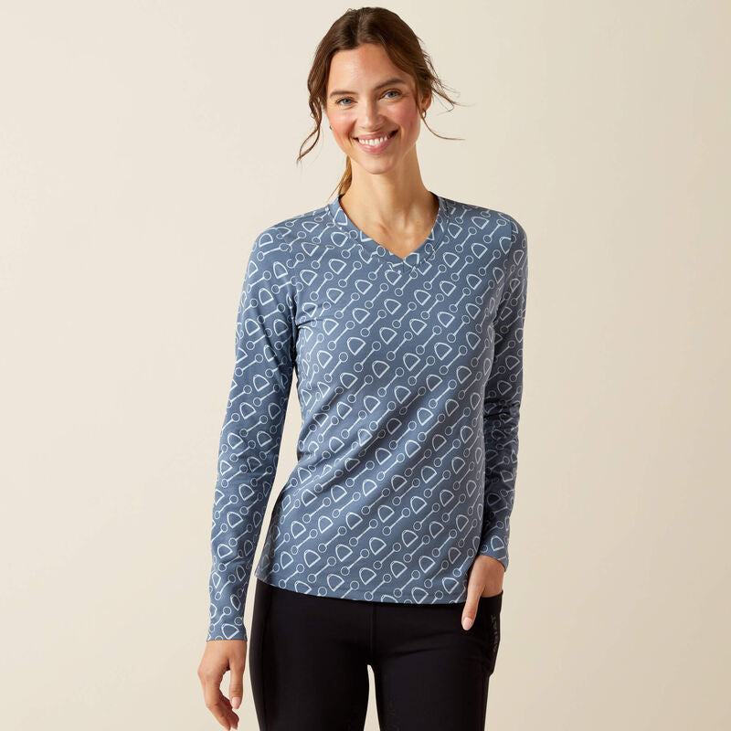 ARIAT® HARDWARE PRINT LS T-SHIRT