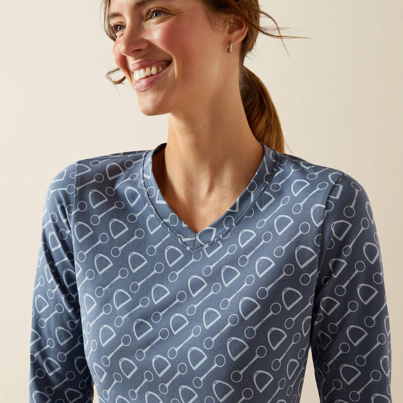 ARIAT® HARDWARE PRINT LS T-SHIRT