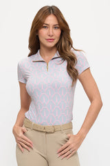 DANCING EQUESTRIAN HUNTER ROSEBUD SHORTSLEEVE SHIRT