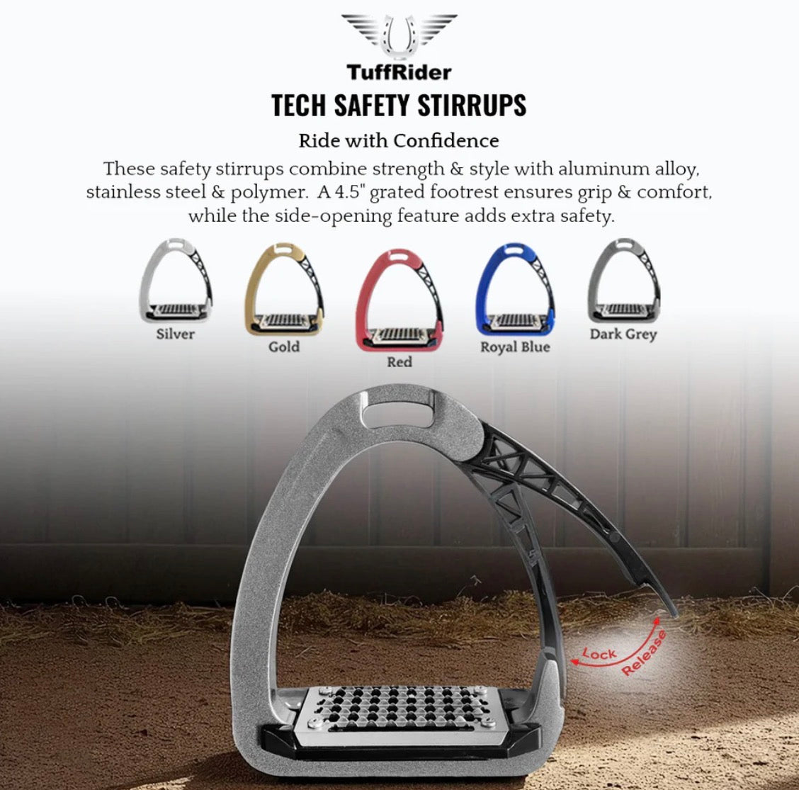 TUFF RIDER TECH SAFETY STIRRUPS