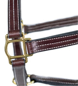 NUNN FINER TRIPLE STITCHED HALTER WITH ROLLED THROAT & SNAP