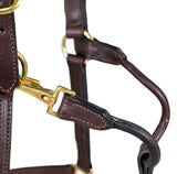 NUNN FINER TRIPLE STITCHED HALTER WITH ROLLED THROAT & SNAP