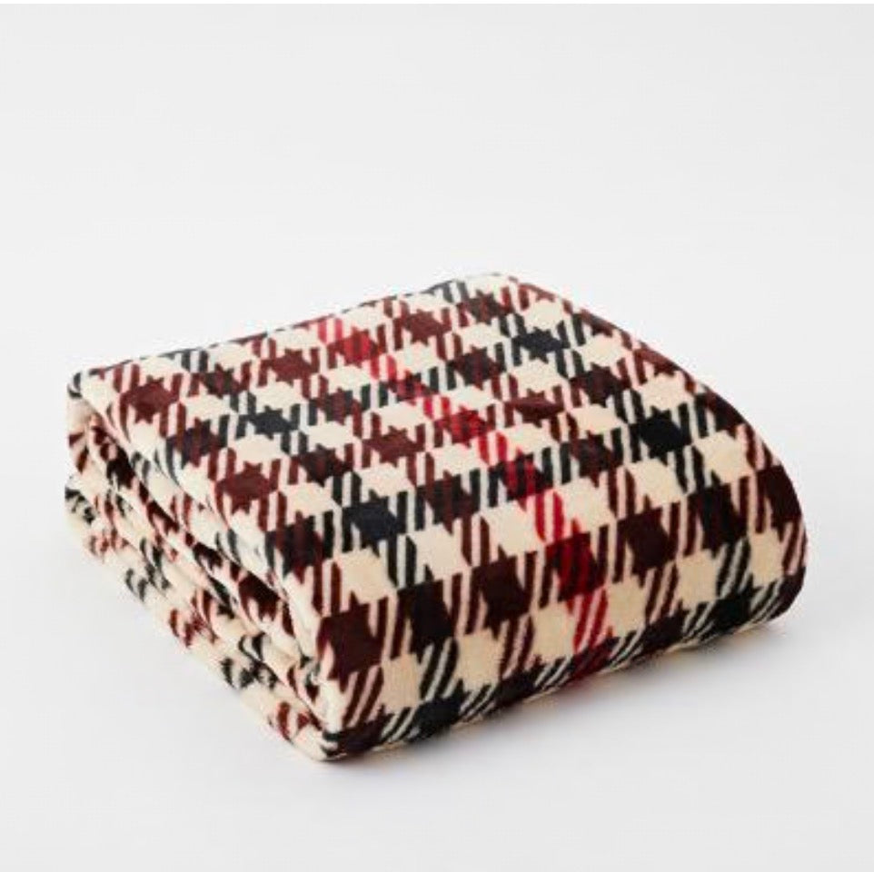 GREY FOX DESIGNS TATTERSALL BLANKET