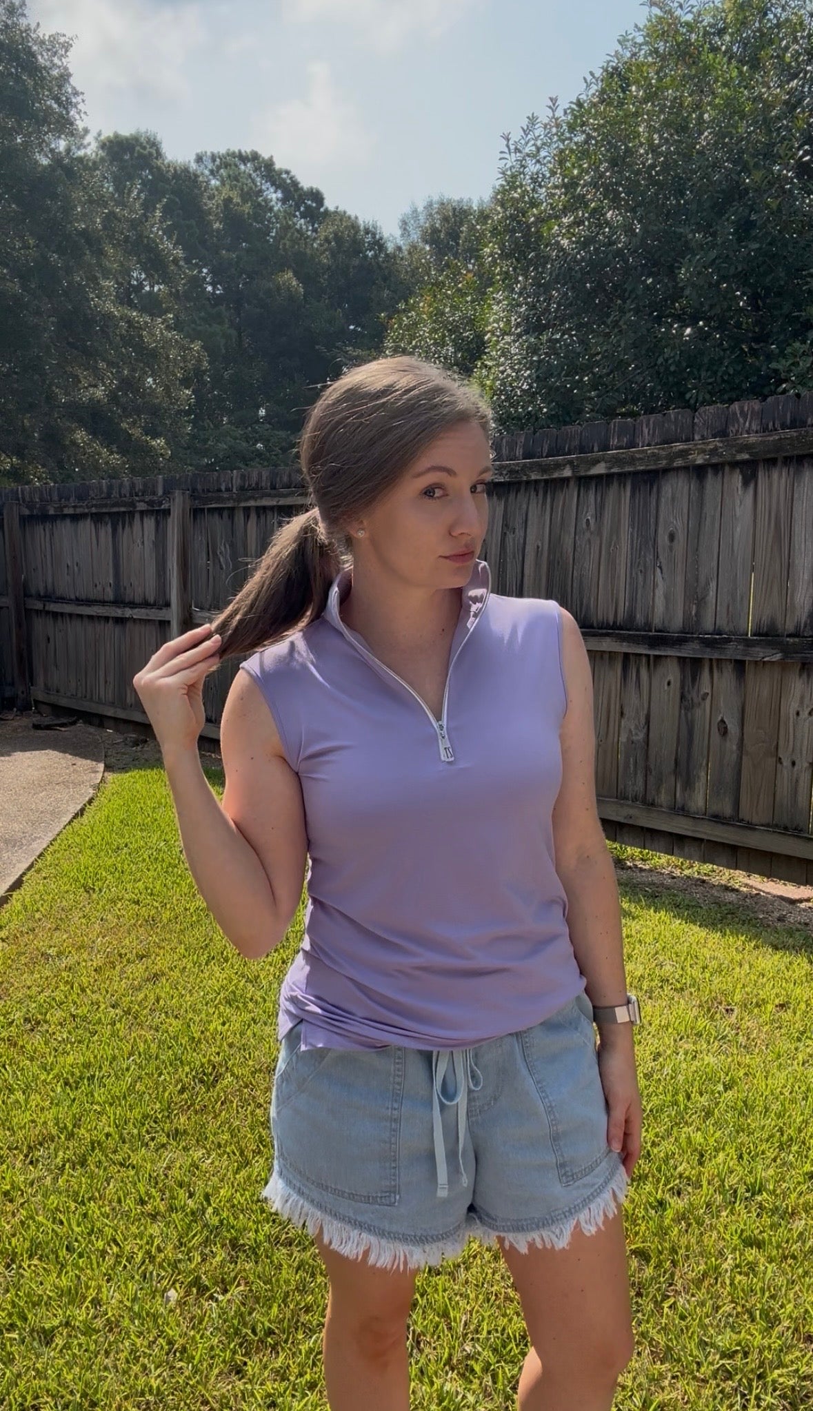 THE TAILORED SPORTSMAN ICEFIL® SLEEVELESS ZIP TOP
