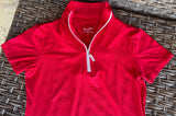 THE TAILORED SPORTSMAN ICE FIL SHORT SLEEVE ZIP TOP