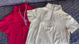 THE TAILORED SPORTSMAN ICE FIL SHORT SLEEVE ZIP TOP