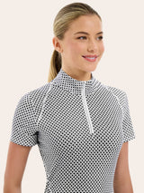 R.J. CLASSICS LUCY 1/4 ZIP SHORT SLEEVE SHIRT