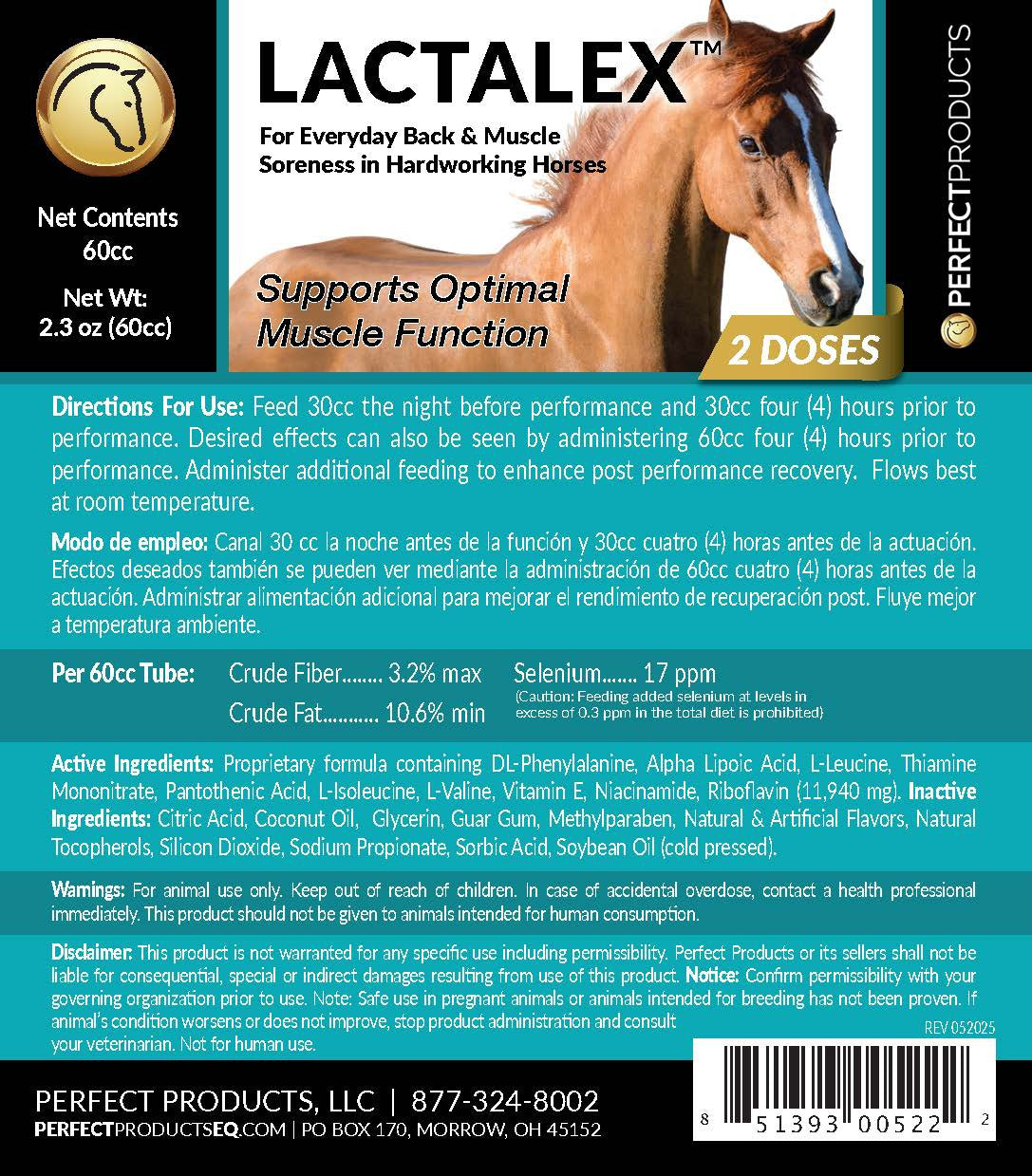 Lactalex™ Pre-Event Muscle Function & Recovery Paste