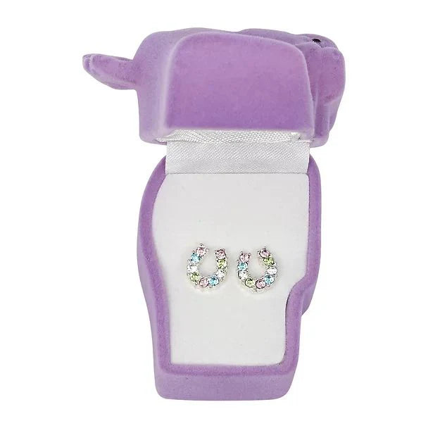 AWST RHINESTONE HORSESHOE EARRINGS
