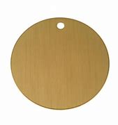 SMALL ROUND BRASS TAG