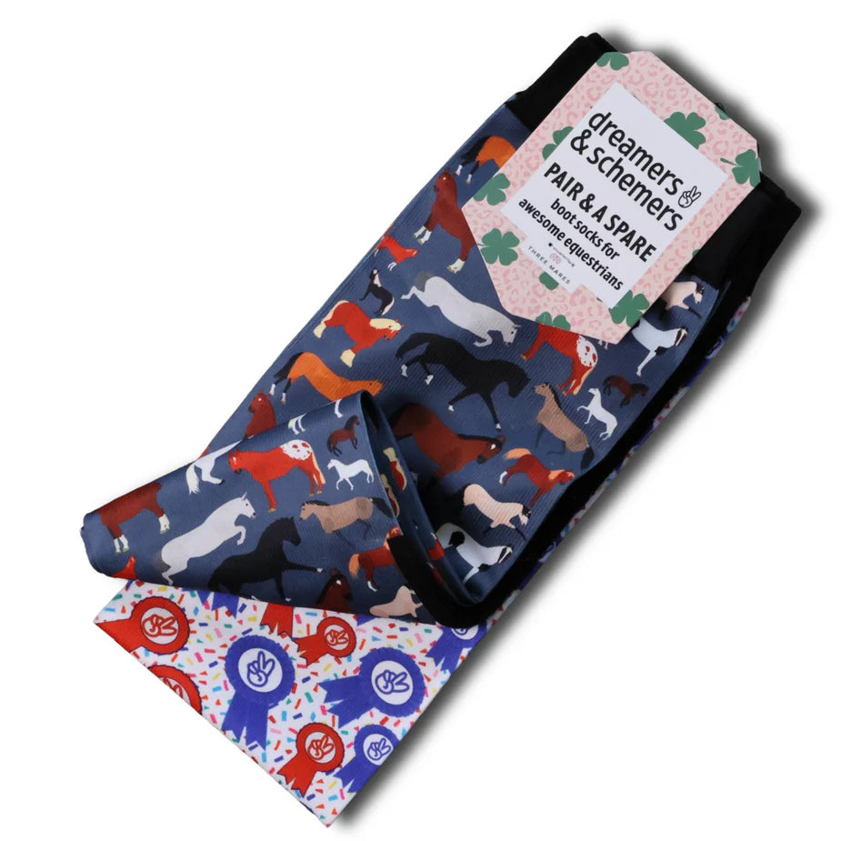 DREAMERS & SCHEMERS ORIGINAL BOOT SOCKS - PAIR & A SPARE