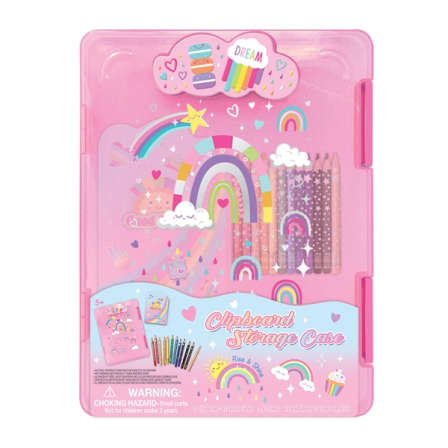 RAINBOW CLIPBOARD STORAGE CASE