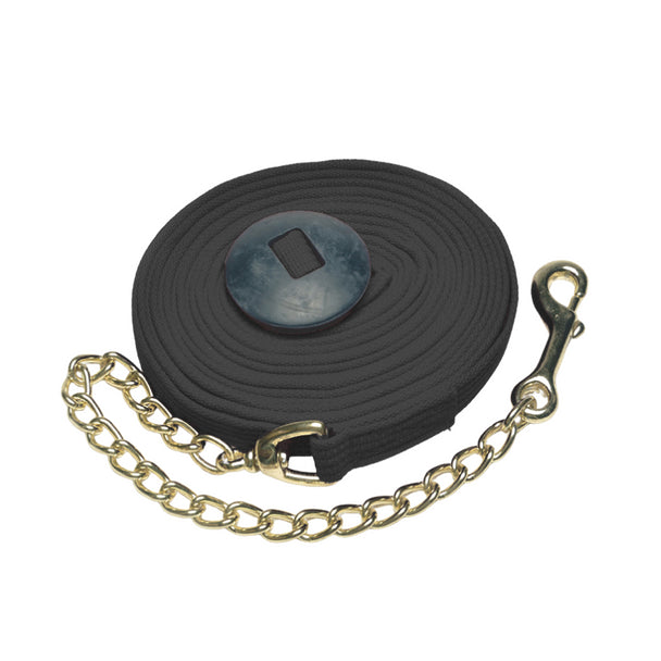 Cotton Lunge Line w/ 20" Brass Chain